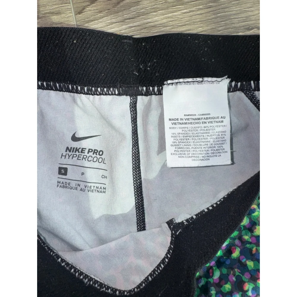 Nike Pro Hypercool Leggings S Black Multi-color Women's